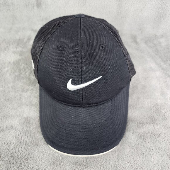 Mens Nike Golf One Flexfit Baseball Cap Black & White - Picture 3 of 9